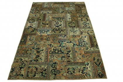 Patchwork Rug Brown Beige in 300x200cm