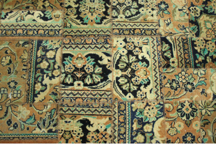 Patchwork Rug Brown Beige in 300x200cm (3 / 5)