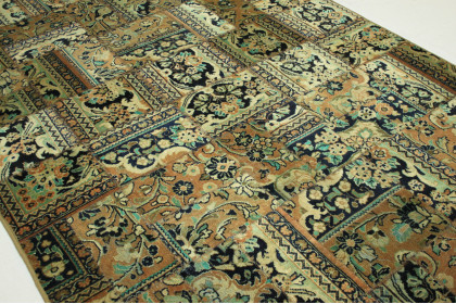 Patchwork Rug Brown Beige in 300x200cm (4 / 5)