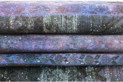 Patchwork Teppich Läufer Lila in 310x70cm (3 / 8)