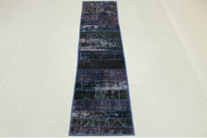 Patchwork Teppich Läufer Lila in 310x70cm (4 / 8)