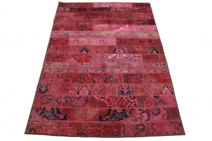 Patchwork Teppich Pink in 250x170cm (1 / 4) Patchwork Teppich Pink in 250x170cm (1 / 4)