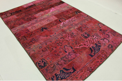 Patchwork Teppich Pink in 250x170cm (3 / 4) Patchwork Teppich Pink in 250x170cm (3 / 4)