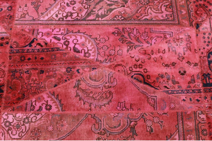 Patchwork Rug Pink in 240x170cm (3 / 4)