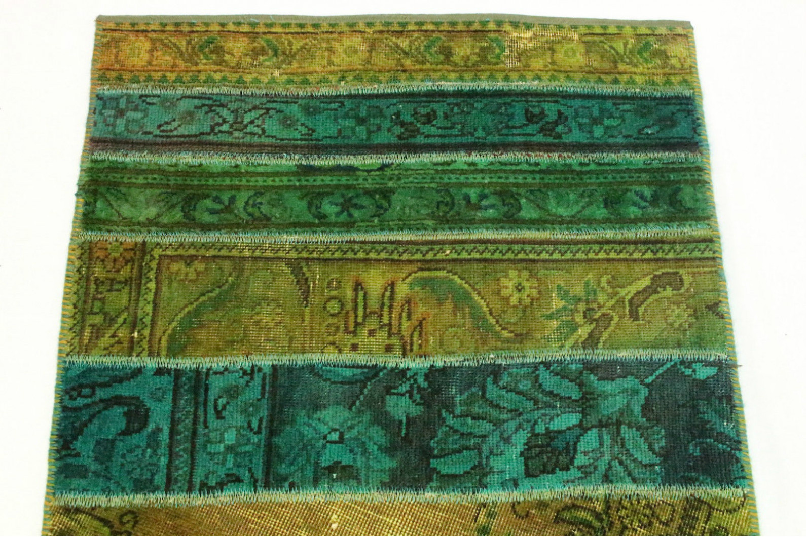 Patchwork Rug Green in 280x80cm (10011470) carpetido.de