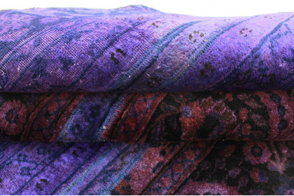 Patchwork Rug Purple in 210x160cm (5 / 5)