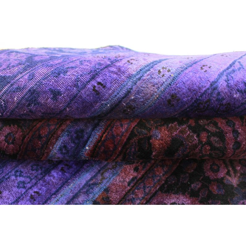 Purple Patchwork Rug Patchwork Rug Purple in 210x160cm (1001-1507) - carpetido.de