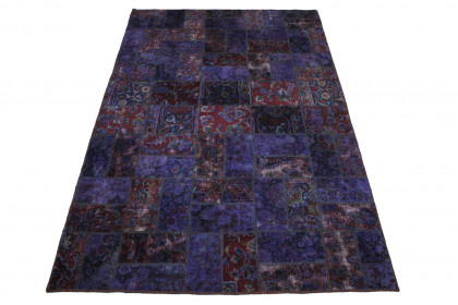 Patchwork Teppich Lila in 300x200cm