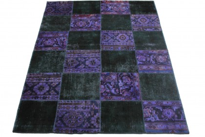 Patchwork Rug Purple in 220x170cm