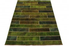 Patchwork Rug Green in 240x170cm