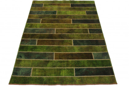Patchwork Rug Green in 240x170cm
