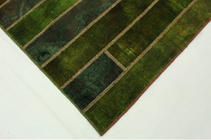 Patchwork Rug Green in 240x170cm (3 / 5)