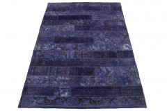 Patchwork Teppich Lila in 250x160cm