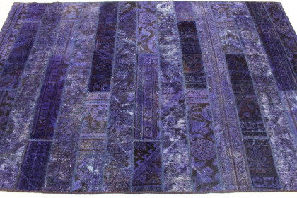 Patchwork Rug Purple in 250x160cm (4 / 4)