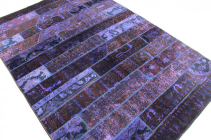 Patchwork Rug Purple in 250x170cm (2 / 5)