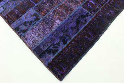 Patchwork Rug Purple in 250x170cm (3 / 5)
