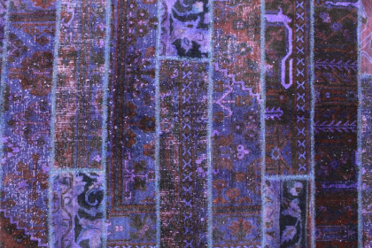 Patchwork Rug Purple in 250x170cm (5 / 5)