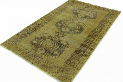 Vintage Teppich Beige Gelb in 190x110 (2 / 4)