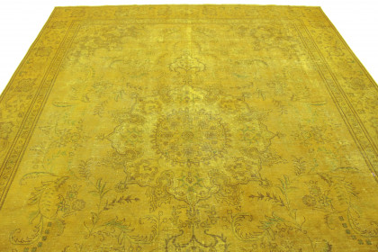 Vintage Teppich Gelb in 370x290 (5 / 7)