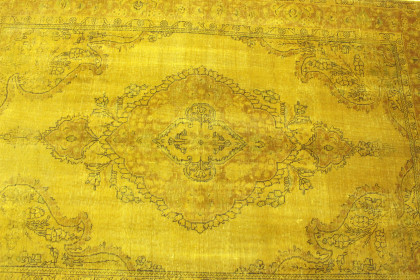 Vintage Teppich Gelb Gold in 290x200 (3 / 5)