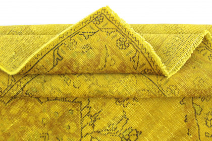 Vintage Teppich Gelb Gold in 290x200 (5 / 5)