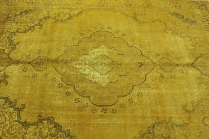 Vintage Rug Yellow in 380x280 (4 / 5)