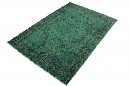 Vintage Teppich Grün in 310x200 (3 / 8)