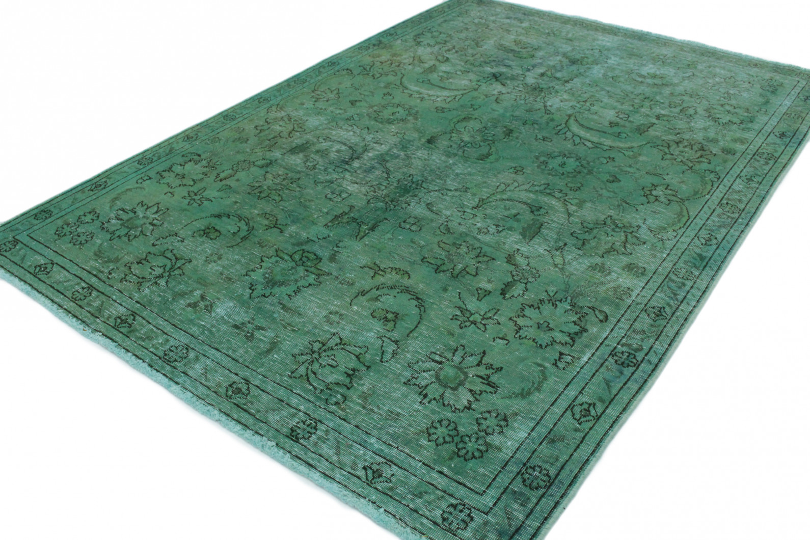 Vintage Rug Green in 270x180 (1001-167035) - carpetido.de