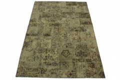 Patchwork Rug Beige Sand in 300x200