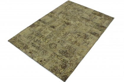 Patchwork Teppich Beige Sand in 300x200 (2 / 4)