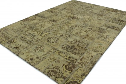 Patchwork Teppich Beige Sand in 300x200 (3 / 4)