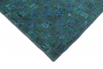 Patchwork Teppich Türkis Blau in 240x160 (3 / 3)