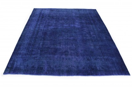 Vintage Teppich Ultramarinblau Blau in 390x290