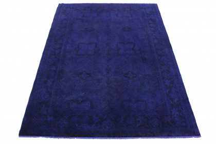 Vintage Teppich Ultramarinblau Blau Lila in 310x210