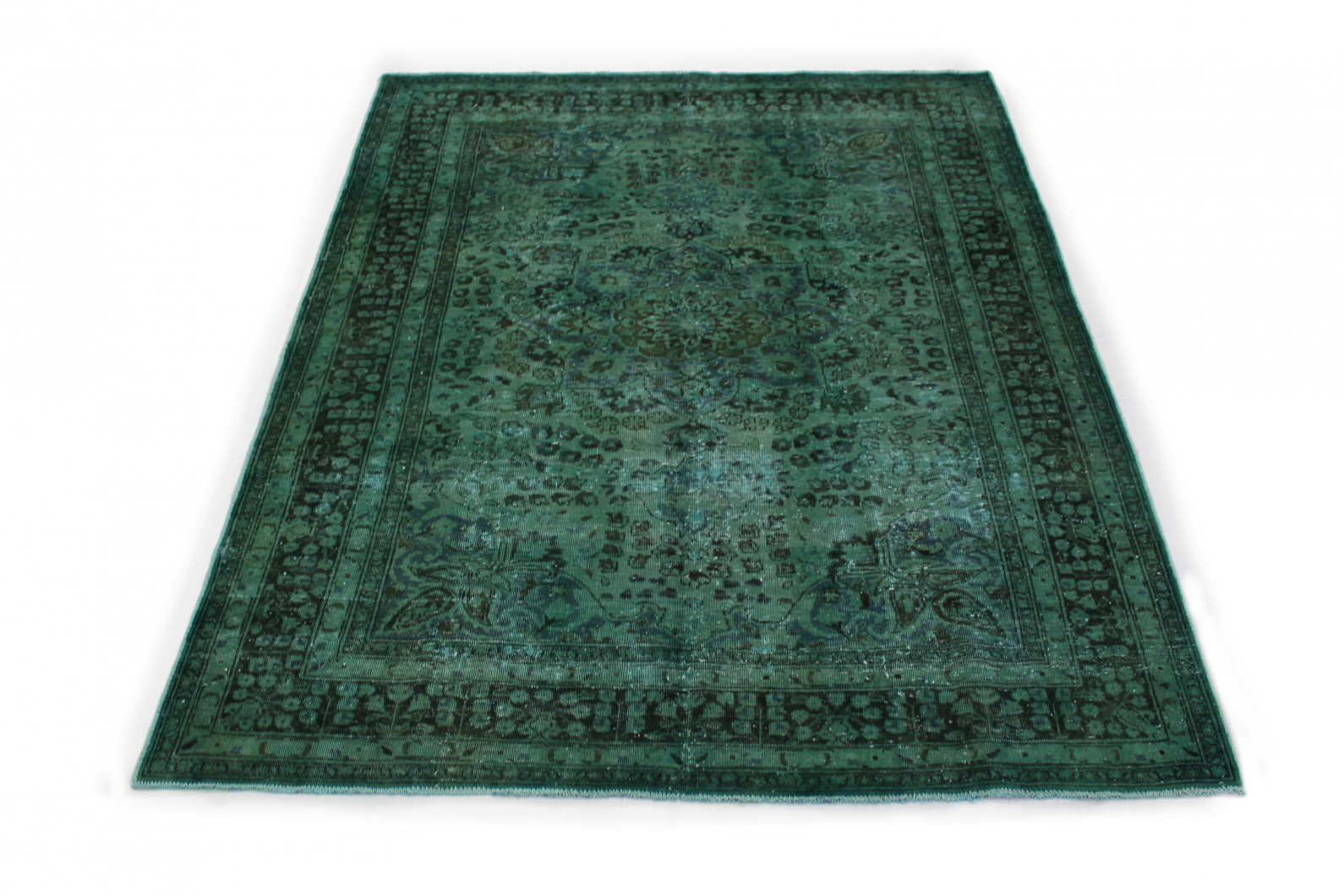 Vintage Rug Green Turquoise in 280x200 (1001167222) carpetido.de