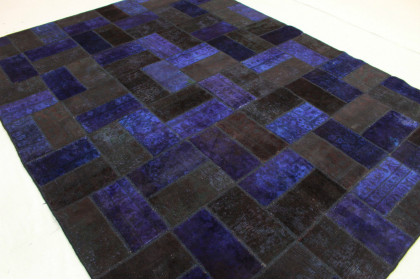 Patchwork Rug Purple in 320x240cm (2 / 4)