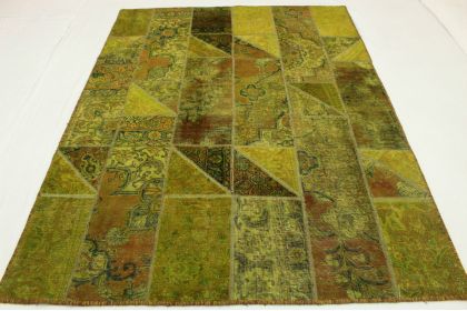 Patchwork Teppich Grün in 240x180cm (2 / 10) Patchwork Teppich Grün in 240x180cm (2 / 10)