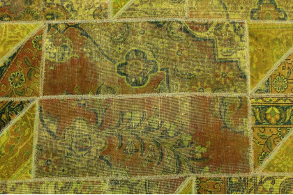 Patchwork Teppich Grün in 240x180cm (7 / 10) Patchwork Teppich Grün in 240x180cm (7 / 10)