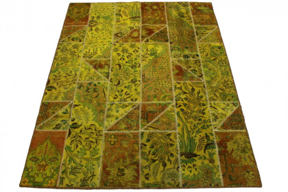 Patchwork Rug Orange Yellow in 240x180cm (1 / 5)