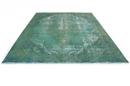 Vintage Teppich Grün in 380x280 (2 / 5)