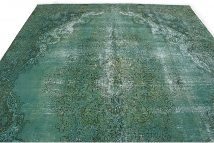 Vintage Teppich Grün in 380x280 (4 / 5)