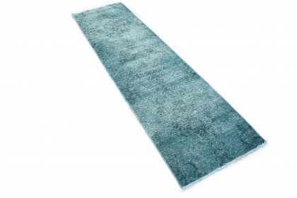 Vintage Teppich Läufer Grün in 260x70 (4 / 4)