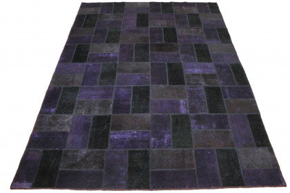 Patchwork Rug Purple in 320x240cm