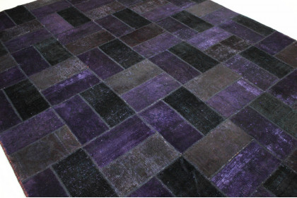 Patchwork Rug Purple in 320x240cm (2 / 3)