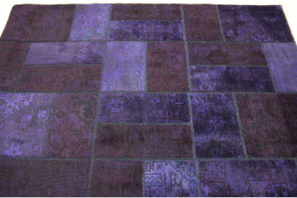 Patchwork Rug Purple in 310x200cm (4 / 5)