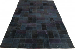 Patchwork Teppich Lila Blau in 370x240cm
