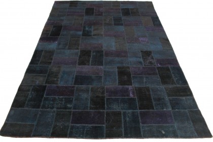 Patchwork Rug Purple Blue in 370x240cm