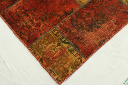 Patchwork Teppich Orange Braun in 400x300cm (2 / 7) Patchwork Teppich Orange Braun in 400x300cm (2 / 7)