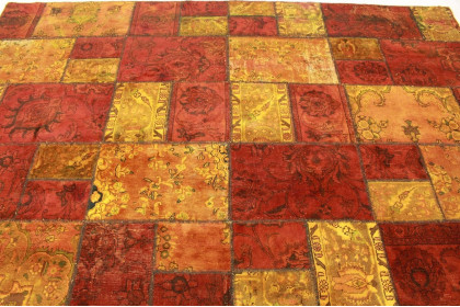Patchwork Teppich Orange Braun in 400x300cm (3 / 7) Patchwork Teppich Orange Braun in 400x300cm (3 / 7)