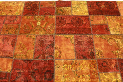 Patchwork Teppich Orange Braun in 400x300cm (5 / 7) Patchwork Teppich Orange Braun in 400x300cm (5 / 7)